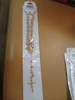 Steel Gold Necklace Rosery