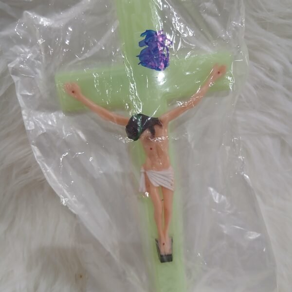 LEMON GREEN PLASTIC CROSS